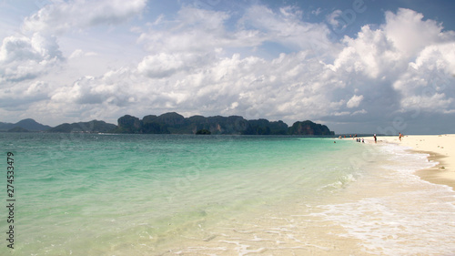 Koh Poda island sandy beach, the Andaman Sea, Krabi Province, Thailand