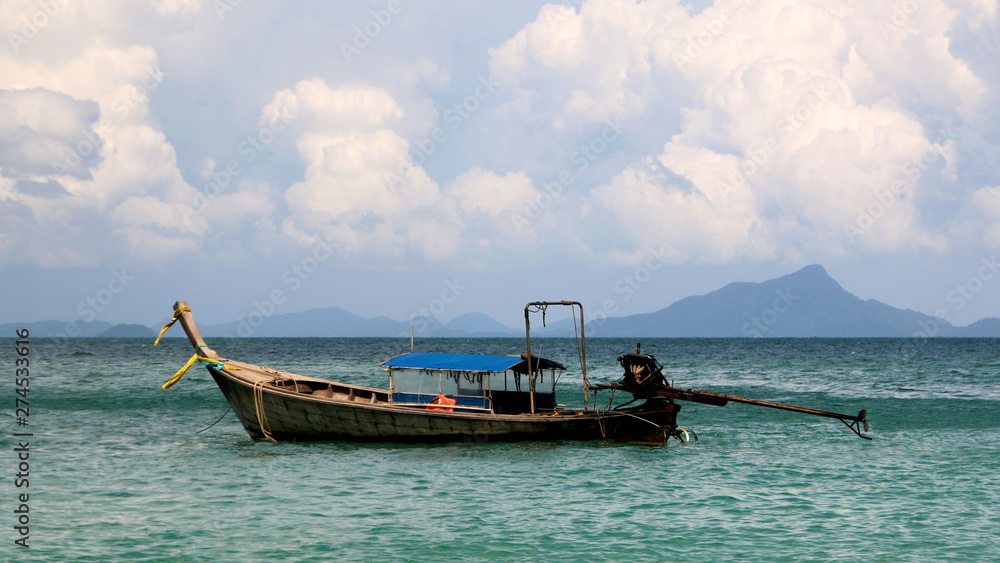 Long tail boat, the Andaman Sea, Thailand