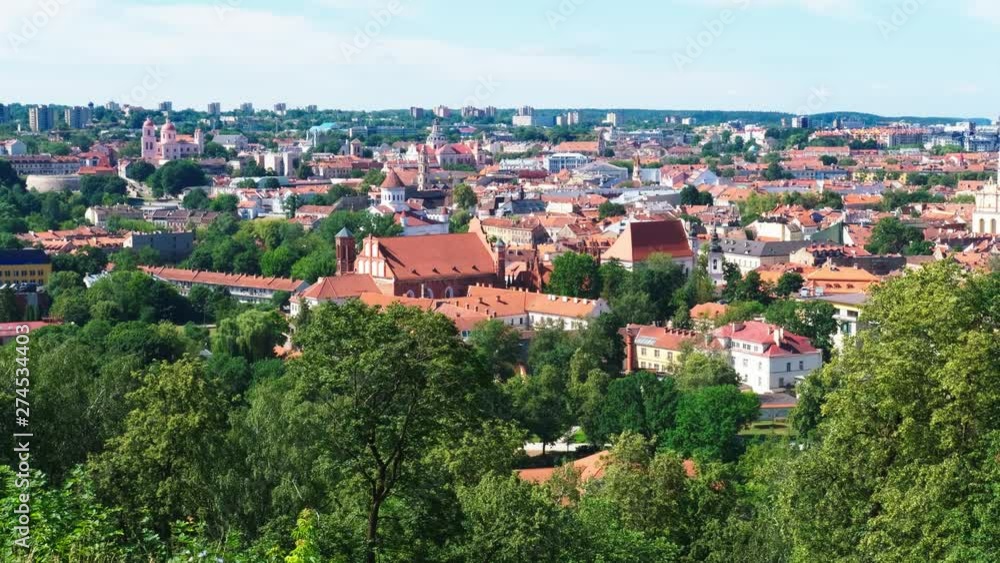 Downtown Vilnius in Lithuania on a sunny day. Downtown Vilnius in Lithuania on a sunny day.