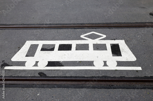 Photography Tram symbol