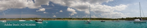 Bay of Fornells in Menorca (Spain)