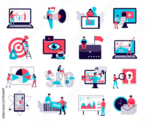 Digital Marketing Icons Set