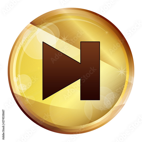 Free Download Next track icon Abstract Brown Round Button - GFXLoad