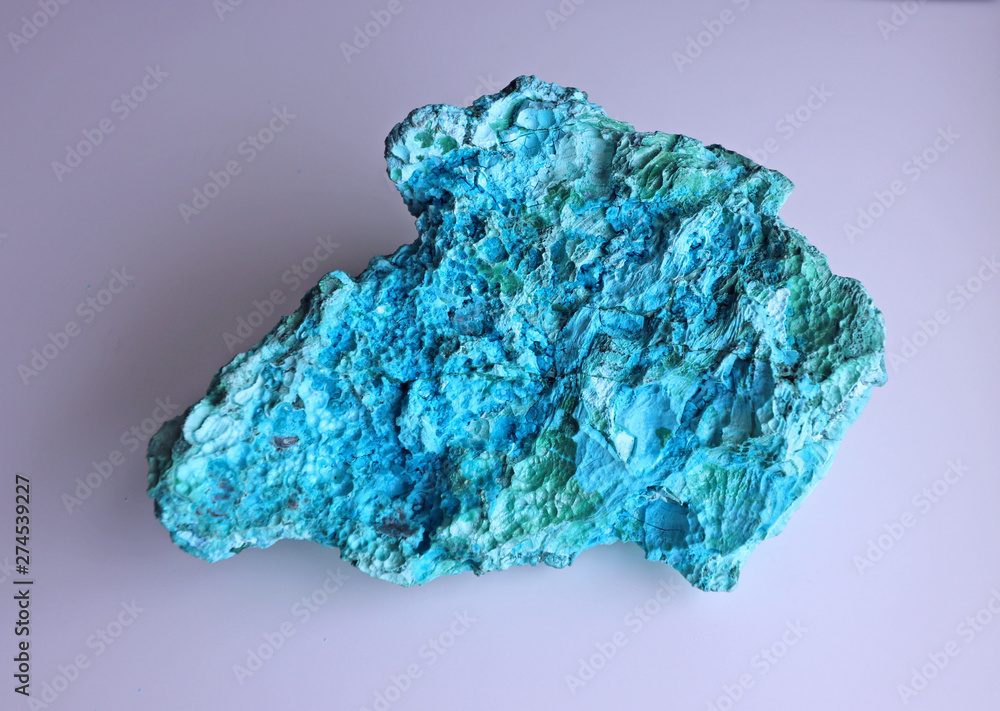 Top view of a Chrysocolla mineral, showing texture and bright colors. Top view of a Chrysocolla mineral, showing texture and bright colors.