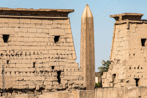 Remining Obelisk of Ramses At The Temple Of Luxor Egypt