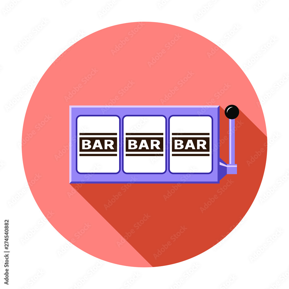 Bar slot reels icon vector illustration Bar slot reels icon vector illustration