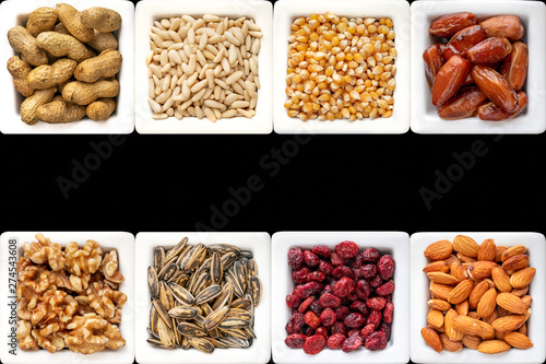 collage of different nuts