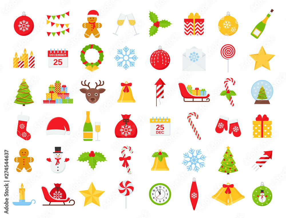 Paper Stationery Christmas icons