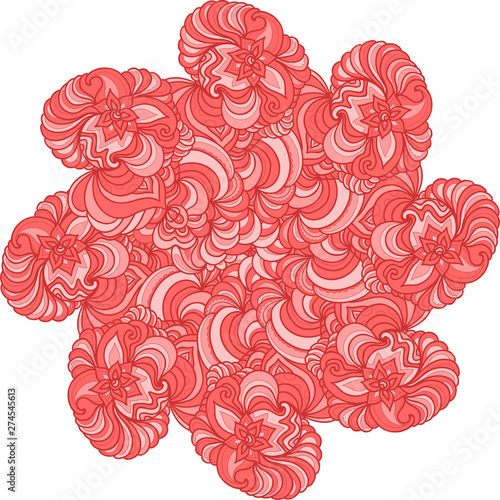 Decorative lacy pattern for design. Abstract element.