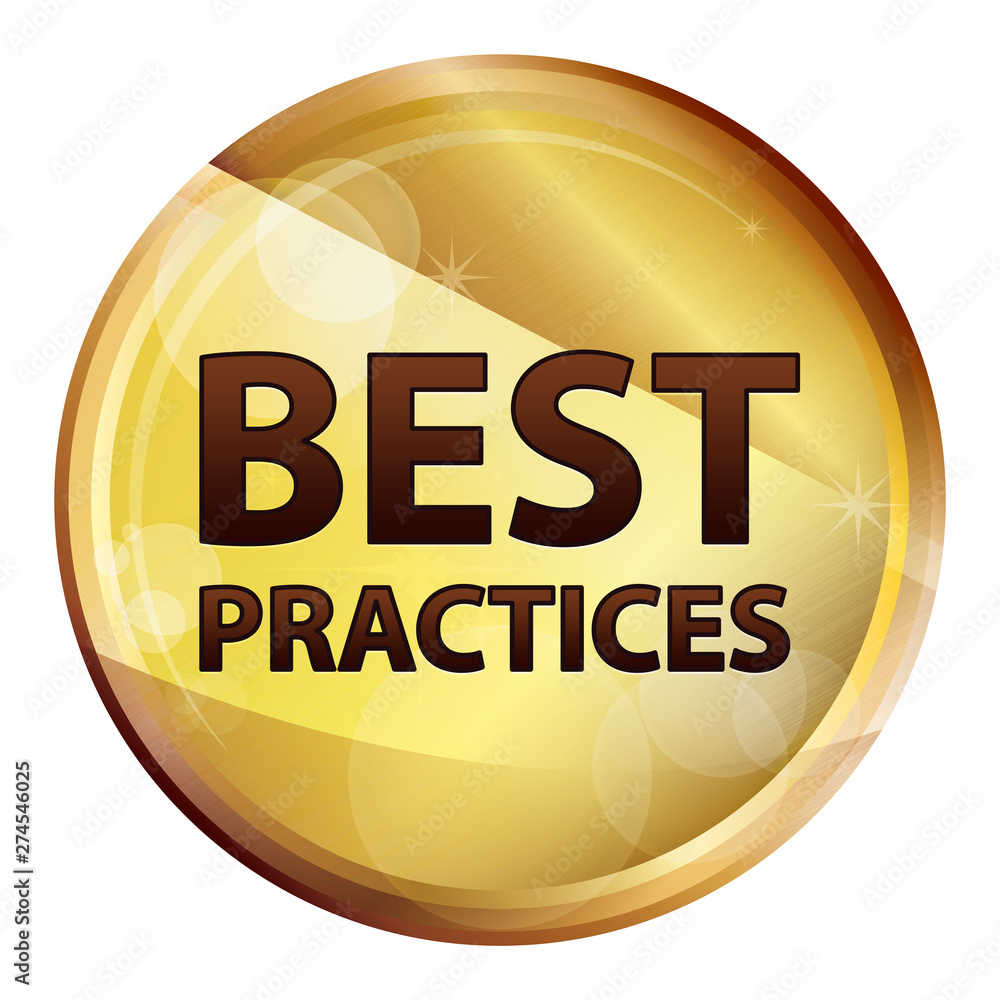 Best Practices Abstract Brown Round Button Best Practices Abstract Brown Round Button