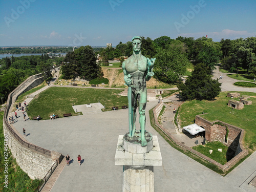 Pobednik monument in Belgrade fortress, Belgrade, Serbia photo