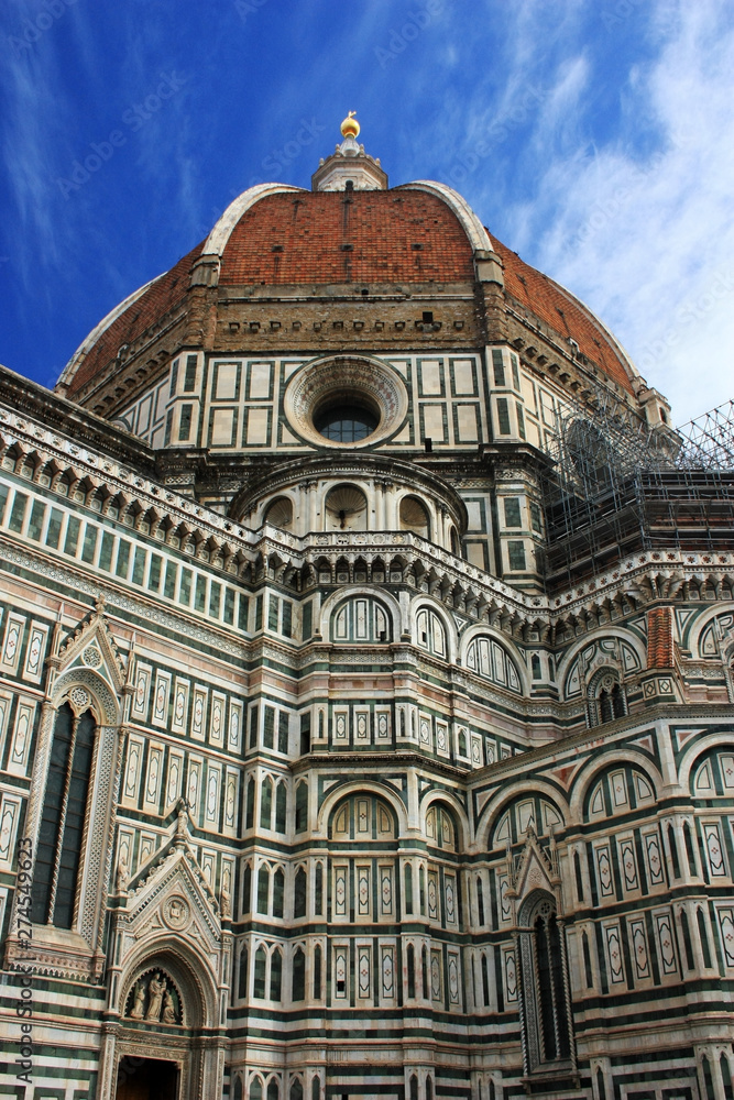 Dome of the Cathedral of Santa Maria in Florence, Italy