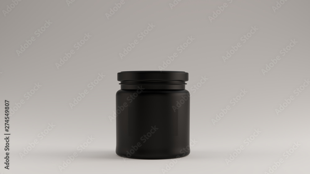 Black Honey Pot 3d illustration 3d render