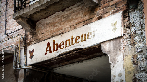 Schild 383 - Abenteuer photo