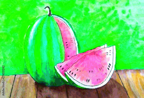 Delicious juicy watermelon