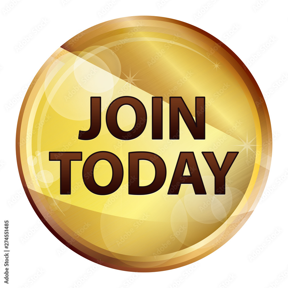 Join Today Abstract Brown Round Button Join Today Abstract Brown Round Button