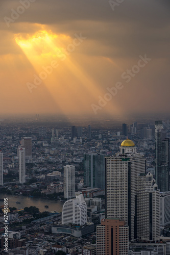 Aerial View of Bangkok City © witthaya