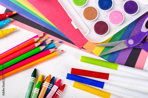 Assortment of Painting Coloring and Drawing Craft Items