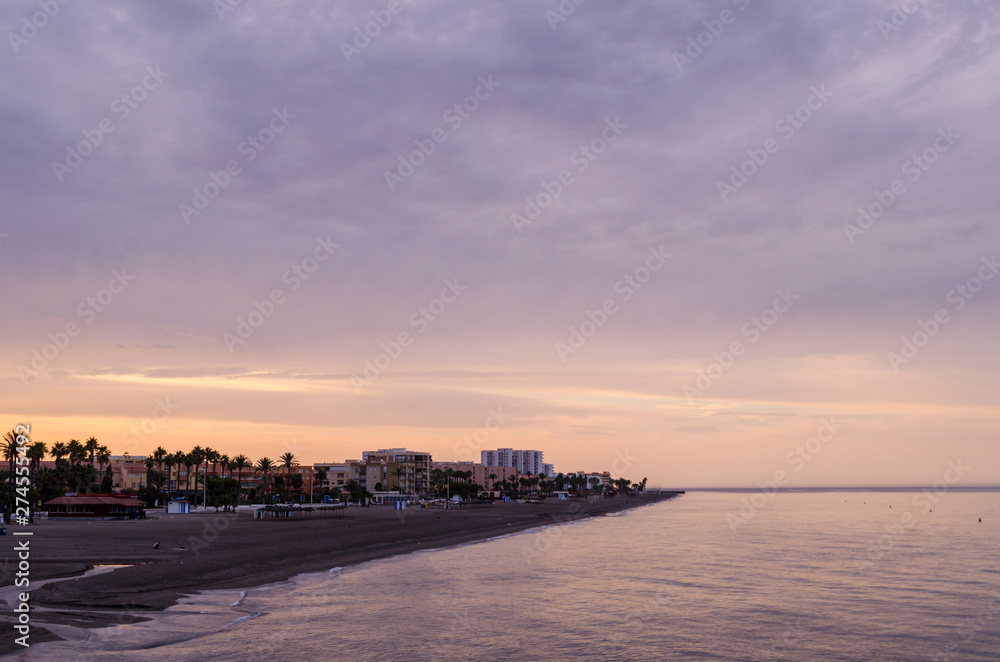 Sunrise from Salobreña on the Costa Tropical of Granada Sunrise from Salobreña on the Costa Tropical of Granada