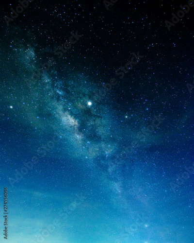Noise Milky way galaxy with stars and space in the universe background at thailand