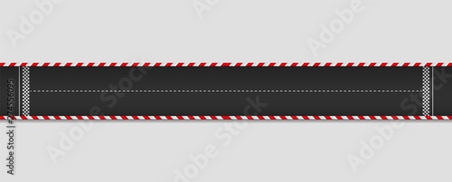 Race track vector . F1 asphalt speedway .