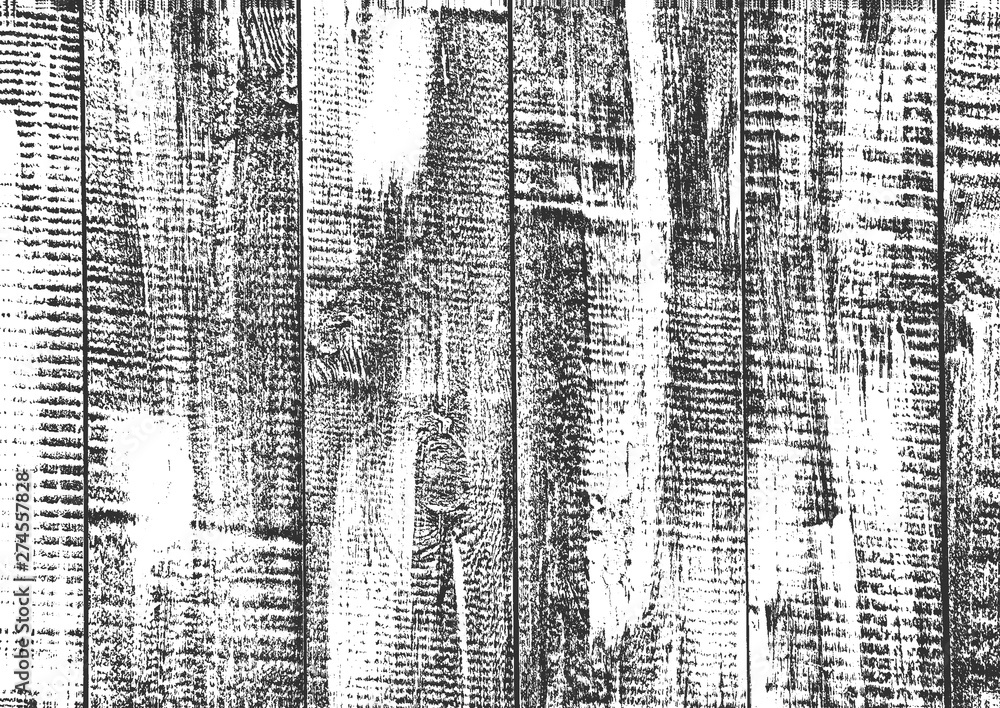 Distress old dry wooden texture. Black and white grunge background. Vector illustration Distress old dry wooden texture. Black and white grunge background. Vector illustration