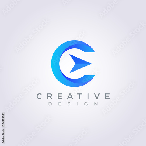 Arrow Compass Vector Illustration Design Clipart Symbol Logo Template