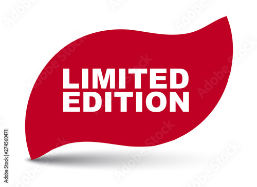 red vector banner limited edition