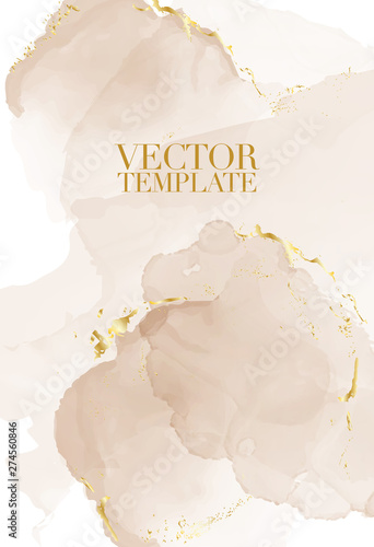 Marble rustic beige card wedding invitation card template design, pink tender decoration isolated on white  background, vintage wedding style decoration 2019