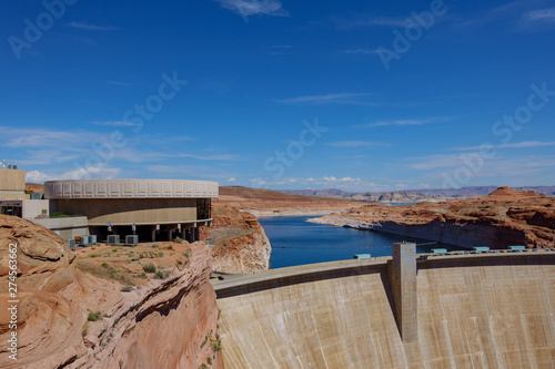 Morning sunny view of the famous Hoover Dam