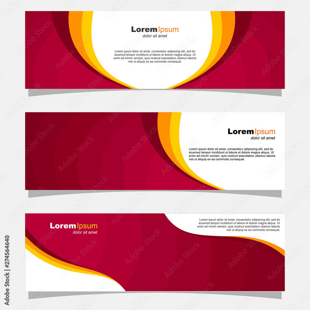 Naklejka premium banner abstract vector template. eps 10