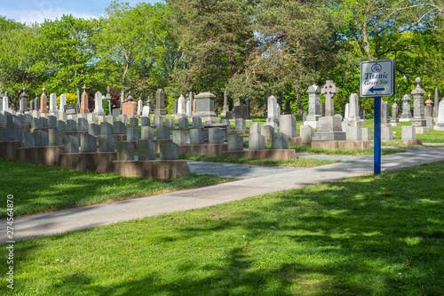 Titanic Grave Site, Halifax, history, no people, sunny day, springtime