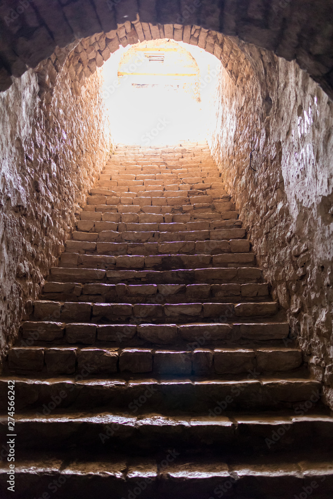 Dark, stony steps up to the top of Palermo Castle, Albania. Dark, stony steps up to the top of Palermo Castle, Albania.