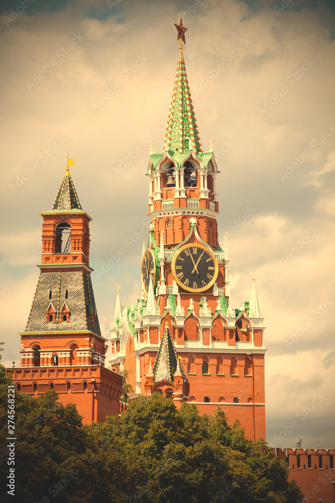 ancient Kremlin towers, Moscow, Russia