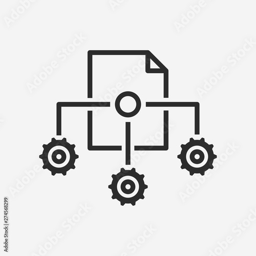 Content management icon. New trend vector symbol illustration.