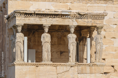 Caryatid statues in Erechtheion, Parthenon temple