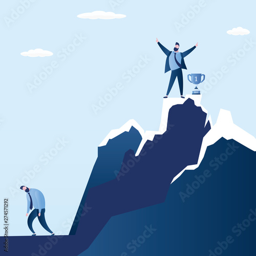 ,successful business person concept background,trendy style vector