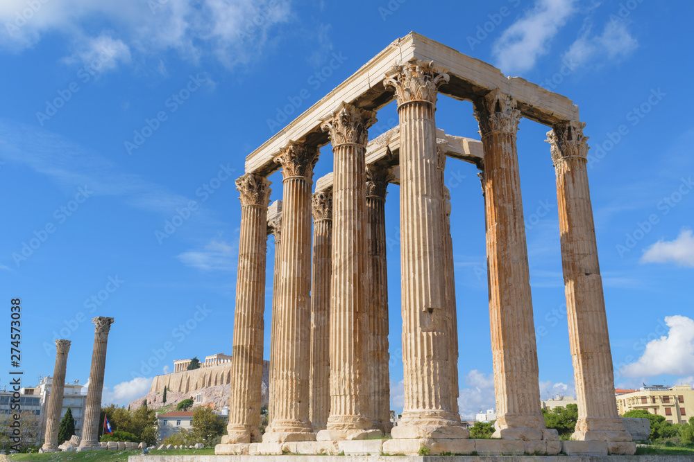 Temple of Olympian Zeus in Athens, Greece Temple of Olympian Zeus in Athens, Greece