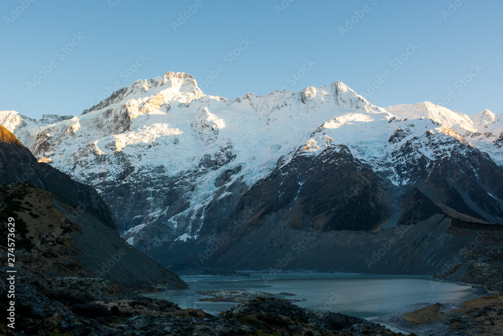 Obraz premium Mountains Winter Snow New Zealand
