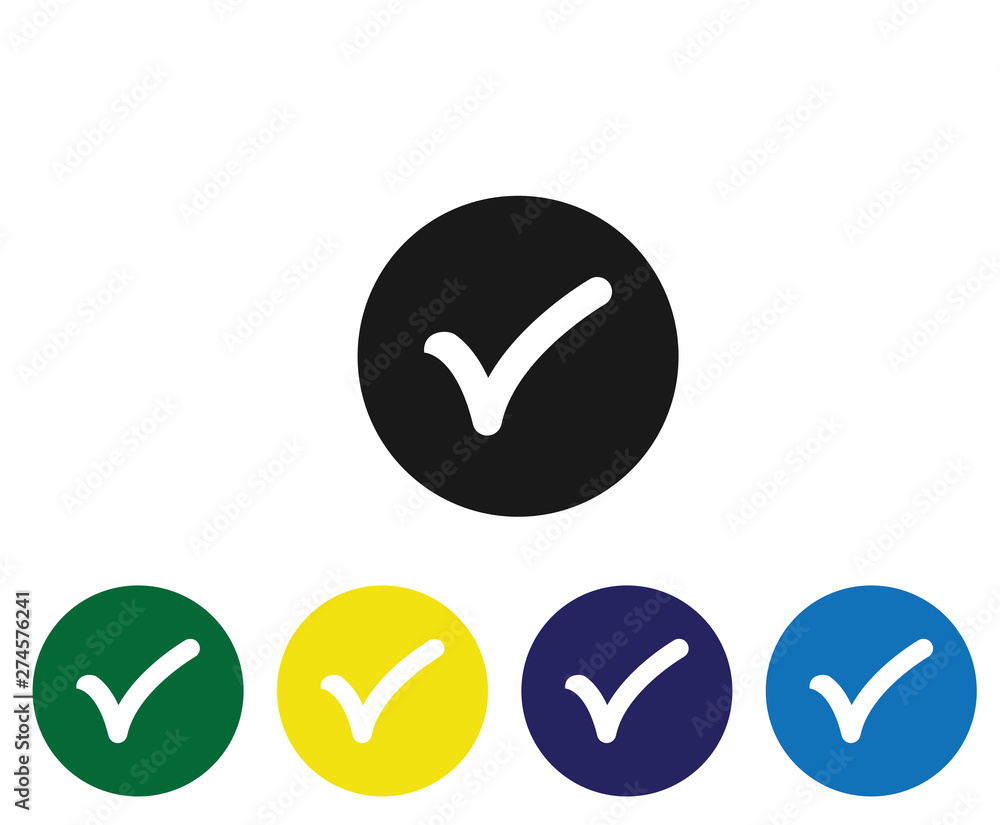 Modern tick mark or approve icon, vote icon Modern tick mark or approve icon, vote icon
