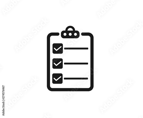 checklist or task icon stock vector icon,To-do list icon line symbol,Checklist flat icon