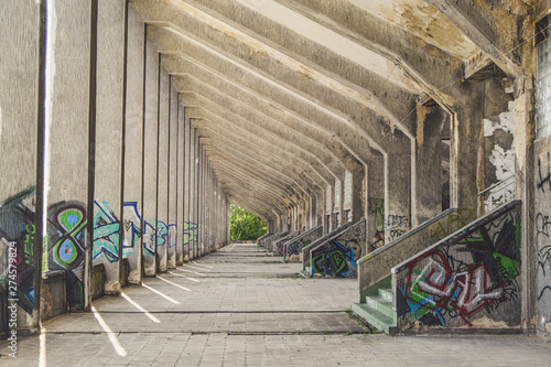 Photography Strahov Stadium Inside - Prague, Czech Republic