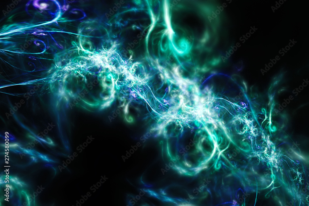 3D Abstract fractal background