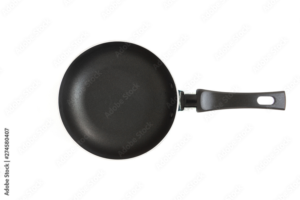 Iron pan on the white isolated screen Iron pan on the white isolated screen