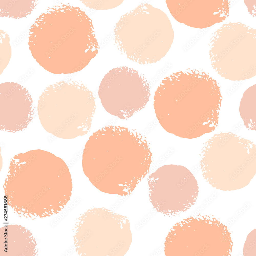 Colorful grunge seamless pattern with abstract hand drawn round brush strokes, paint splashes, circles, dots, geometrical shapes. Messy infinity texture, modern grungy background.Vector illustration. Colorful grunge seamless pattern with abstract hand drawn round brush strokes, paint splashes, circles, dots, geometrical shapes. Messy infinity texture, modern grungy background.Vector illustration.
