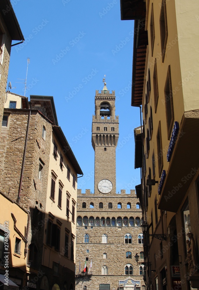 View of the Palazzo Vecchio in Florence