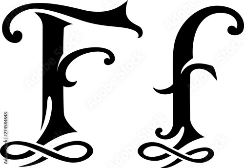 Letter F Monogram