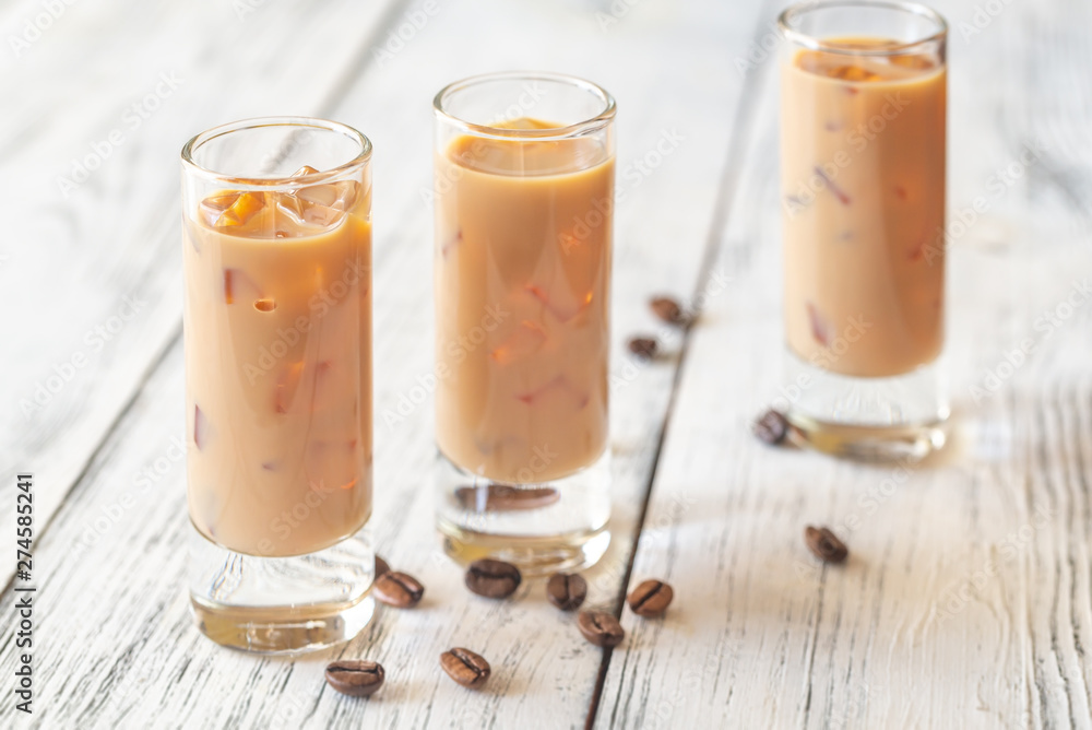 Three Glasses Of Irish Cream Liqueur Three Glasses Of Irish Cream Liqueur