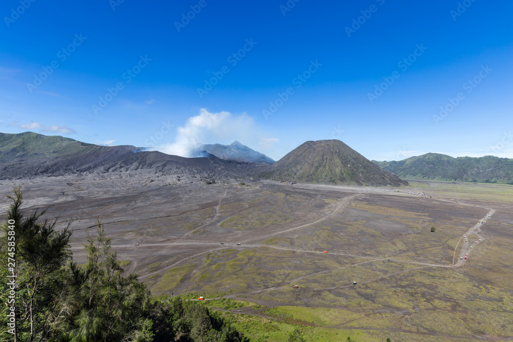 An active mount bromo in Indonesia