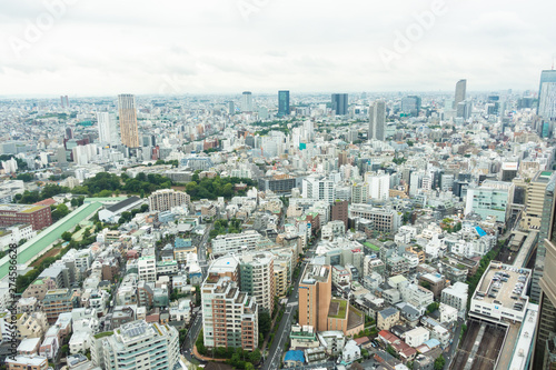 Cityscape of Tokyo  the most busiest city in Japan and Asia.